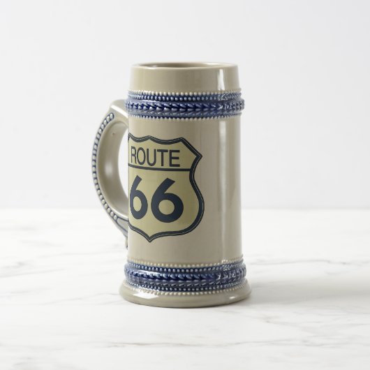 Chope À Bière Route 66 Pirate Mug, (Devant gauche)