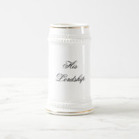 Sa bière Stein de seigneurie