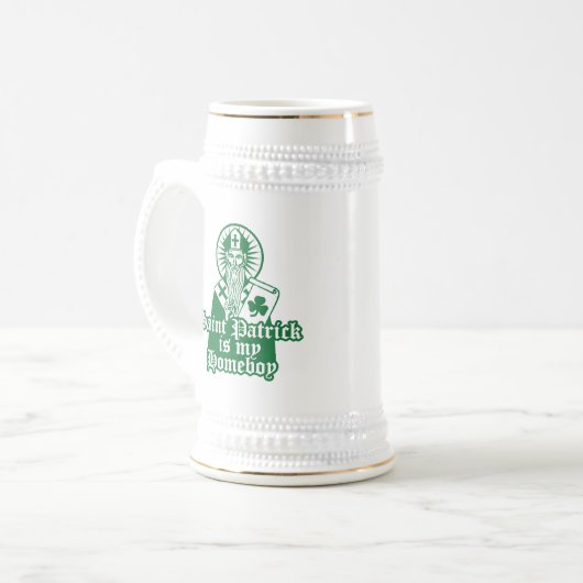 Chope À Bière Saint Patrick est mon Homeboy (Devant gauche)
