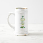 Chope À Bière SAINT PATRICK Reste Calme Et Fête Comme Un Irlanda (Gauche)