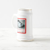 Chope À Bière Saint Valentin Chat noir et blanc (Devant gauche)