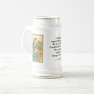 Chope À Bière Sainte Brigitte d'Irlande (M 014, Texte court)