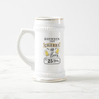 Salades et bières à 25 ans Anniversaire Bière Stei