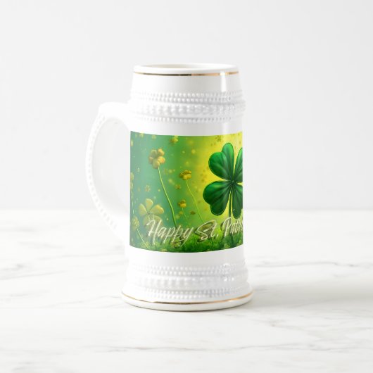 Chope À Bière Salutations pour la Saint Patrick's Day (Devant gauche)