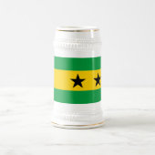 Chope À Bière Sao Tome and Principe Flag (Centre)