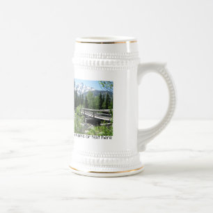 Chope À Bière Saut de neige et de Wood