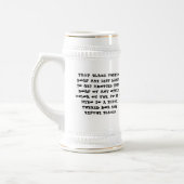 Chope À Bière Sauvez les chiens noirs Stein (Gauche)