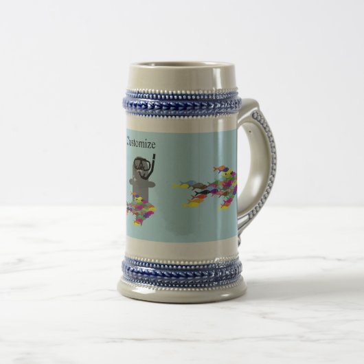 Chope À Bière Sceau gris Thunder_Cove (Devant droit)