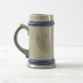 Chope À Bière Scorpion doré Stein (Gauche)