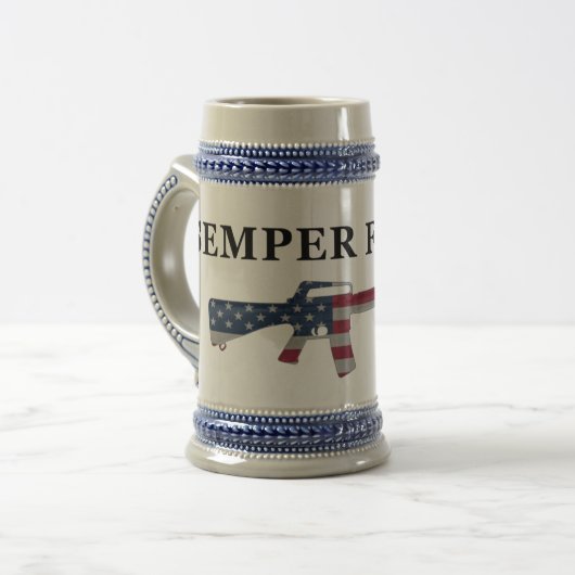 Chope À Bière Semper Fidelis M16 Stein (Devant gauche)