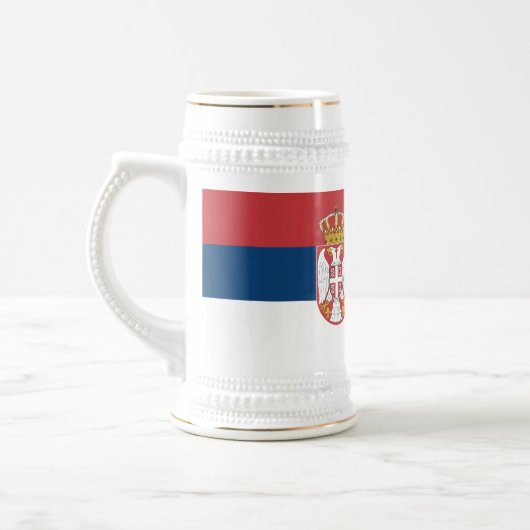Chope À Bière Serbia Flag (Gauche)