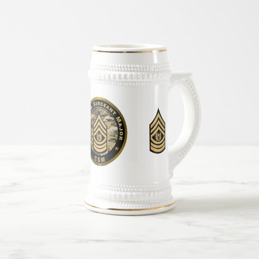 Chope À Bière Sergent-major de commandement CSM (Devant droit)