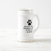 Chope À Bière Seul le boire du chat est dire à la maison (Devant droit)