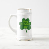Chope À Bière Shamrock de la Saint-Patrick personnalisable (Gauche)