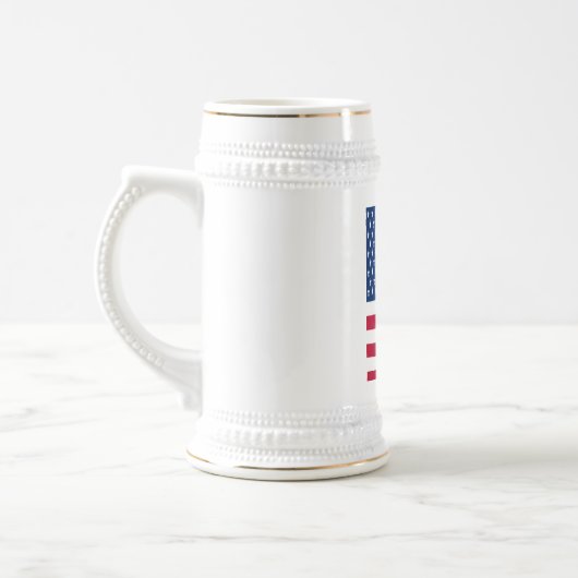 Chope À Bière Shamrock du drapeau irlandais américain Clover St. (Gauche)