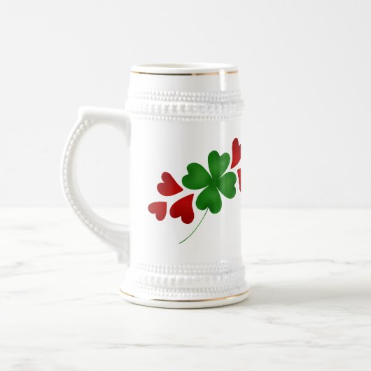 Chope À Bière Shamrock et coeur (Gauche)