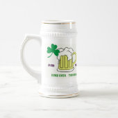 Chope À Bière Shamrock, et Mog de bière Stien (Gauche)