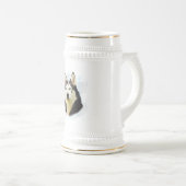 Chope À Bière Sibérie Husky Dog Water Color Art (Devant droit)