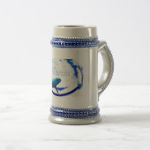 Chope À Bière Silhouette de requin de récif (Devant droit)