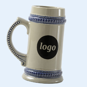 Chope À Bière Simple Logo Entreprise Marque Promotionnel