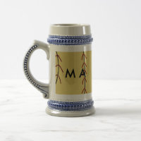 Simple monogramme ajouter votre nom lettre man min