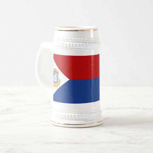 Chope À Bière Sint Maarten Flag (Devant gauche)