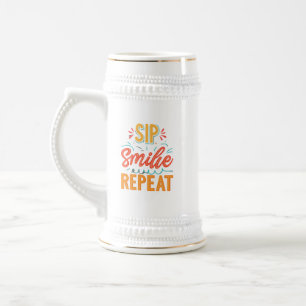 Chope À Bière Sip, Smile, Repeat - Perfectionner votre expérienc