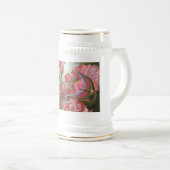 Chope À Bière "Sirène avec des roses" (Devant droit)