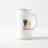 Chope À Bière Sistersaurus Équipe de dinosaures sœurs appariées (Devant droit)