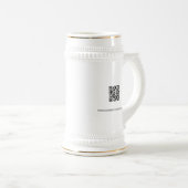 Chope À Bière Site Web de code QR personnalisé avec logo Simple  (Devant droit)