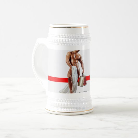 Chope À Bière SlipperyJoe's Christmas shopping livre blanc spira (Devant gauche)