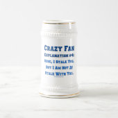 Chope À Bière SlipperyJoe's stalk fan fou drôle de blague explic (Centre)