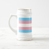 Chope À Bière SlipperyJoe's transgenre pride drapeau de la diver (Gauche)