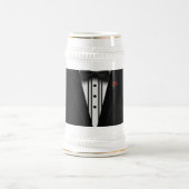 Chope À Bière Smoking noir avec la cravate d'arc (Centre)