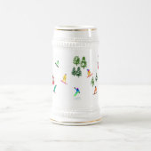 Chope À Bière Snowboard d'hiver moderne Snowboard (Centre)