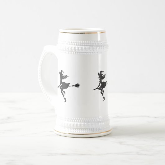 Chope À Bière Sorcière Broom Halloween Thunder_Cove (Devant gauche)