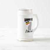 Chope À Bière Sounds Gay I'm (Devant droit)
