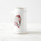 Chope À Bière Souris de Noël avec du sucre de canne (Devant gauche)
