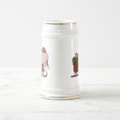 Chope À Bière Souris de Père Noël avec le traîneau (Centre)
