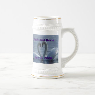 Chope À Bière Souvenir Stein de mariage
