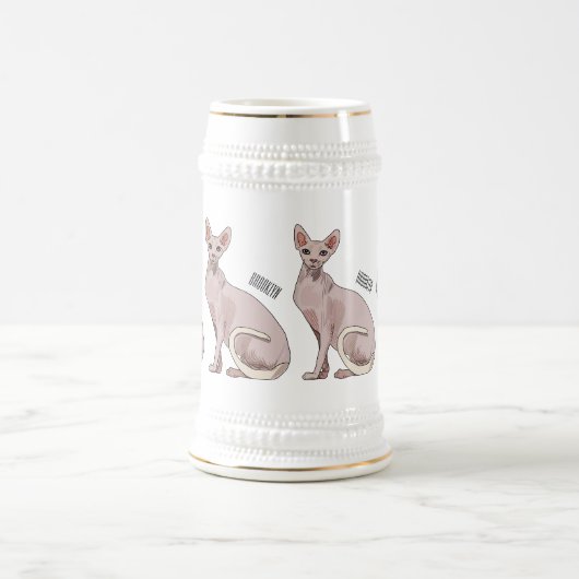 Chope À Bière Sphynx cat (Centre)