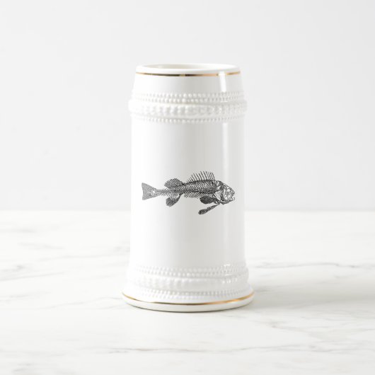 Chope À Bière Squelette de poisson (Centre)