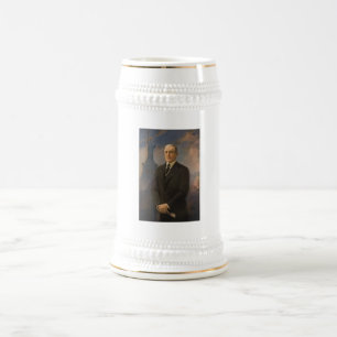 Chope À Bière Statue de la Liberté et président Woodrow Wilson