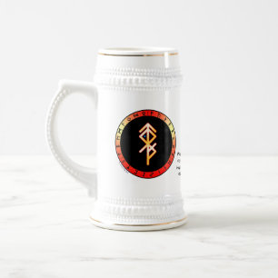 Chope À Bière Stein à bière à rune de liaison de danse de la vic