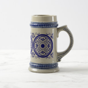 Chope À Bière Stein Art Inspiré Delft