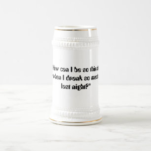 Chope À Bière Stein assoiffé