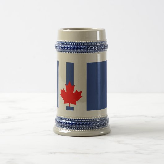 Chope À Bière Stein avec le drapeau de Toronto, Canada (Centre)