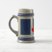 Chope À Bière Stein avec le drapeau de Toronto, Canada (Gauche)