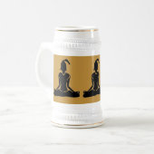 Chope À Bière Stein - Bière Yoga Stein (pas d'impression) (Devant gauche)