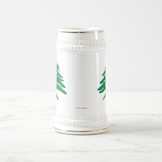 Chope À Bière stein - cèdre libanais (Centre)